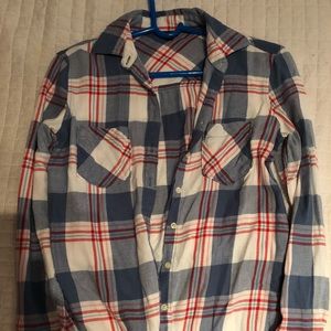 Aeropostale Blue plaid Long Sleeve Shirt